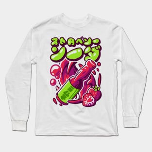 Japanese aesthetic Ramune bottle Long Sleeve T-Shirt